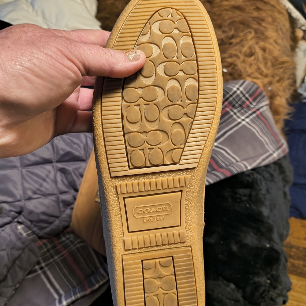 Coach Tan Suede Winter Boots - Picture 3 of 4